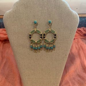 Stella & Dot Katelyn turquoise earrings